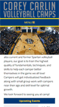 Mobile Screenshot of coreycarlinvolleyballcamps.com